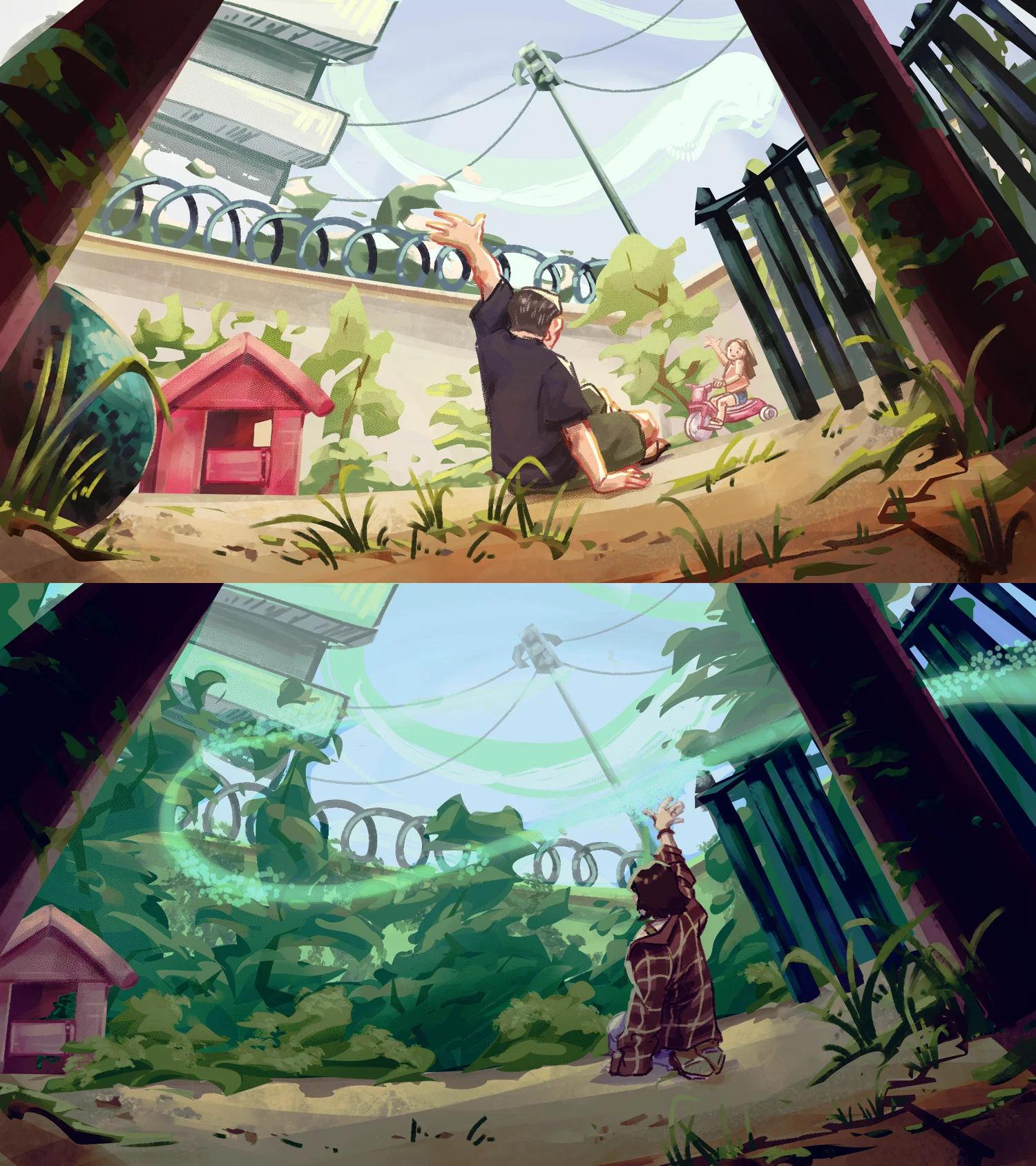A two-panel concept of growth and loss