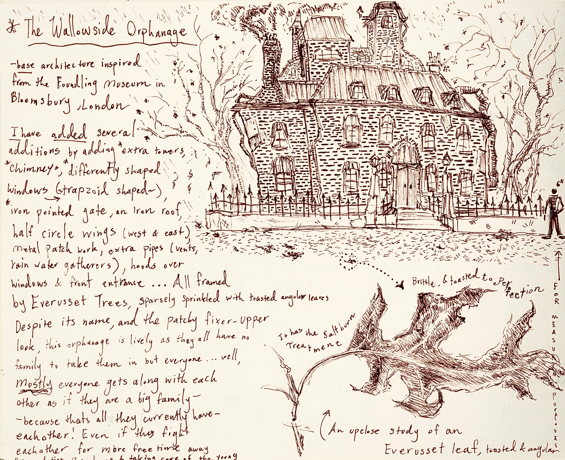 This is much closer towards the final concept that I envision for the orphanage in my story.