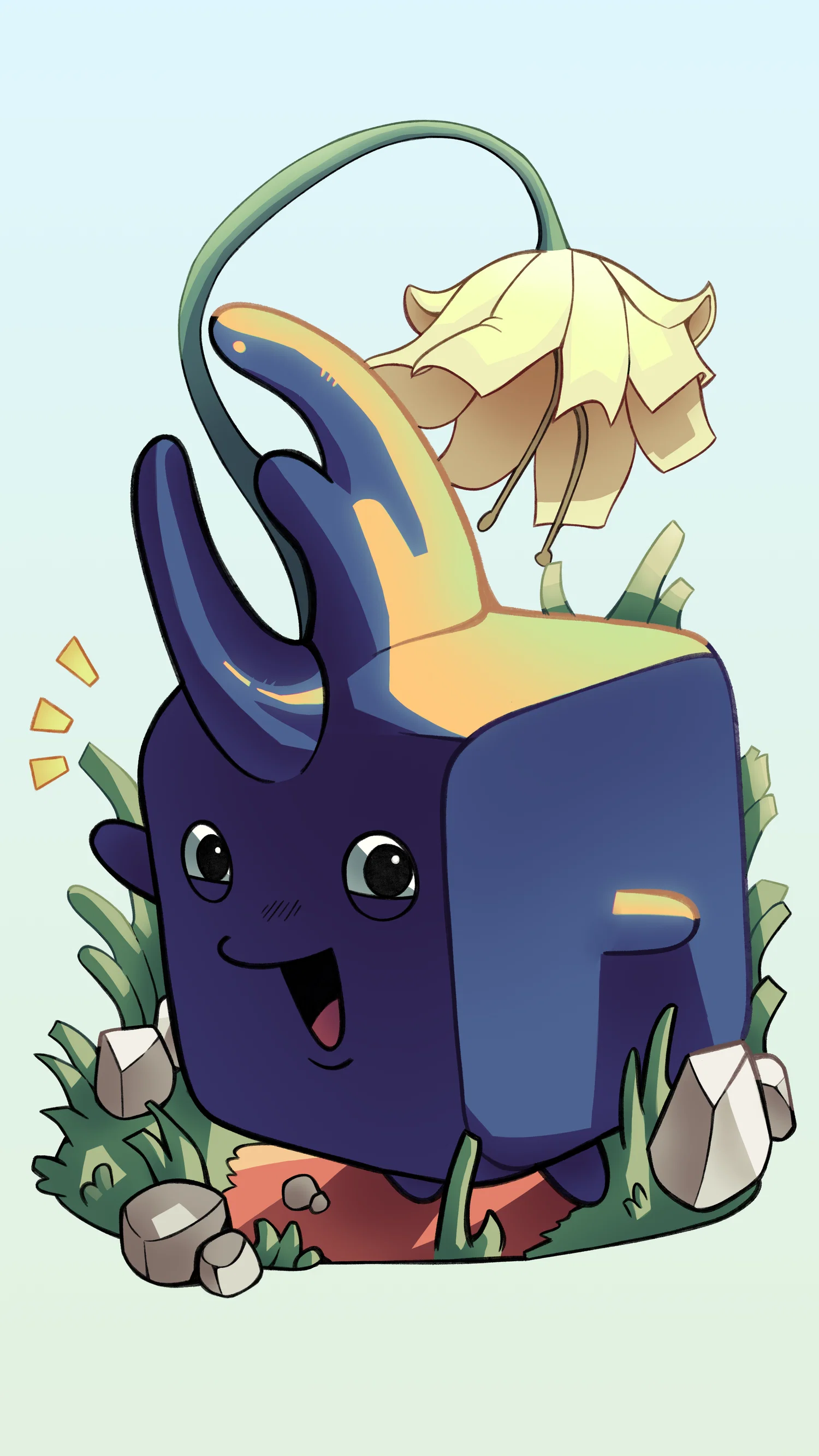 A cartoon Beetle Character