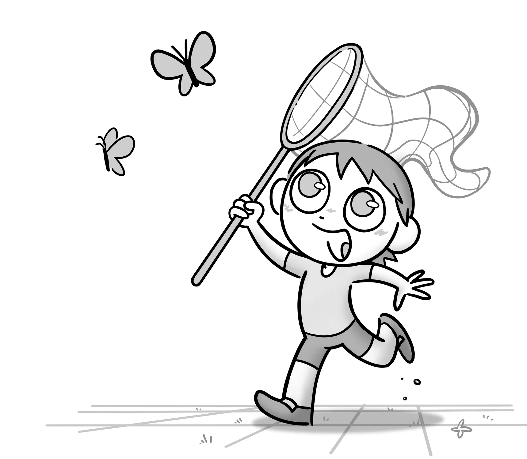 Character drawing from my storyboard "Bug Kids"