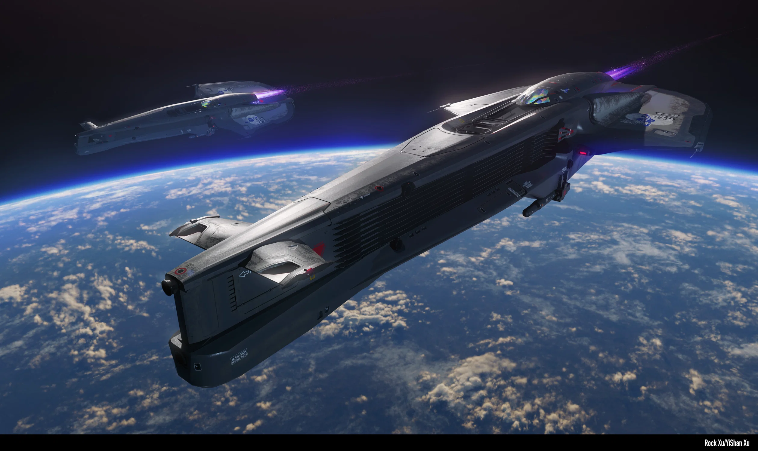 Spaceshuttle Establishing Shot