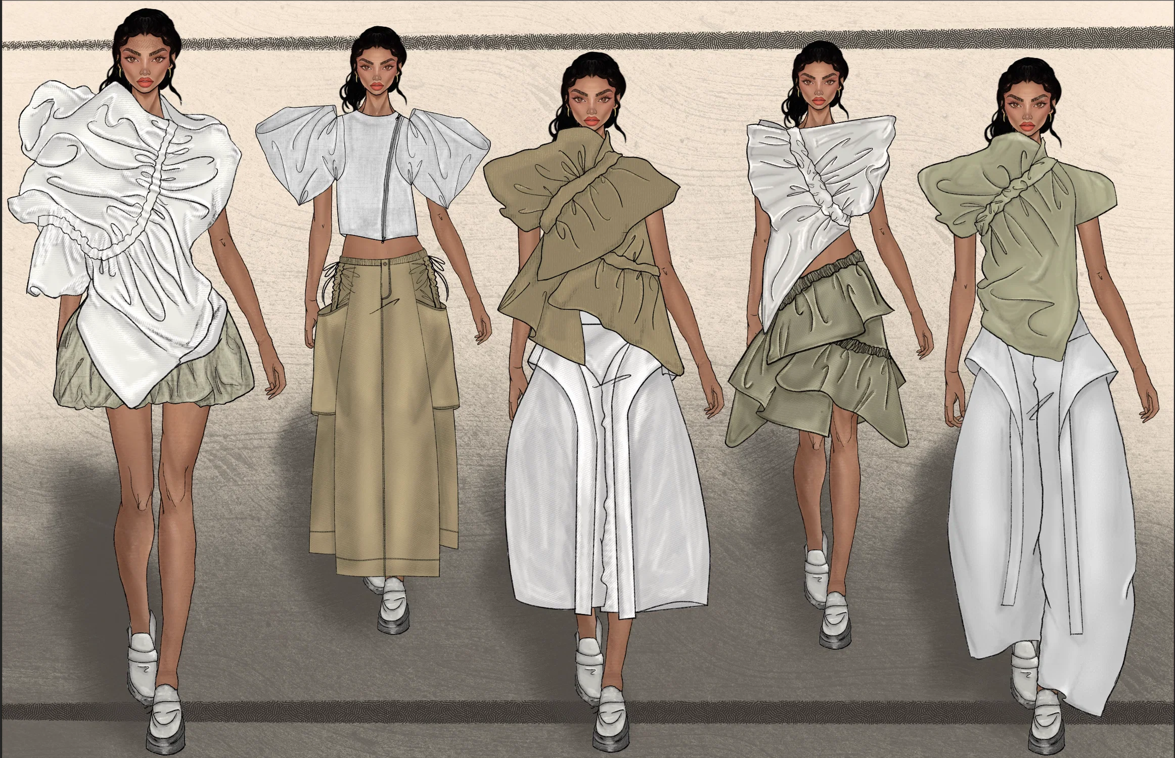 Draping project line up