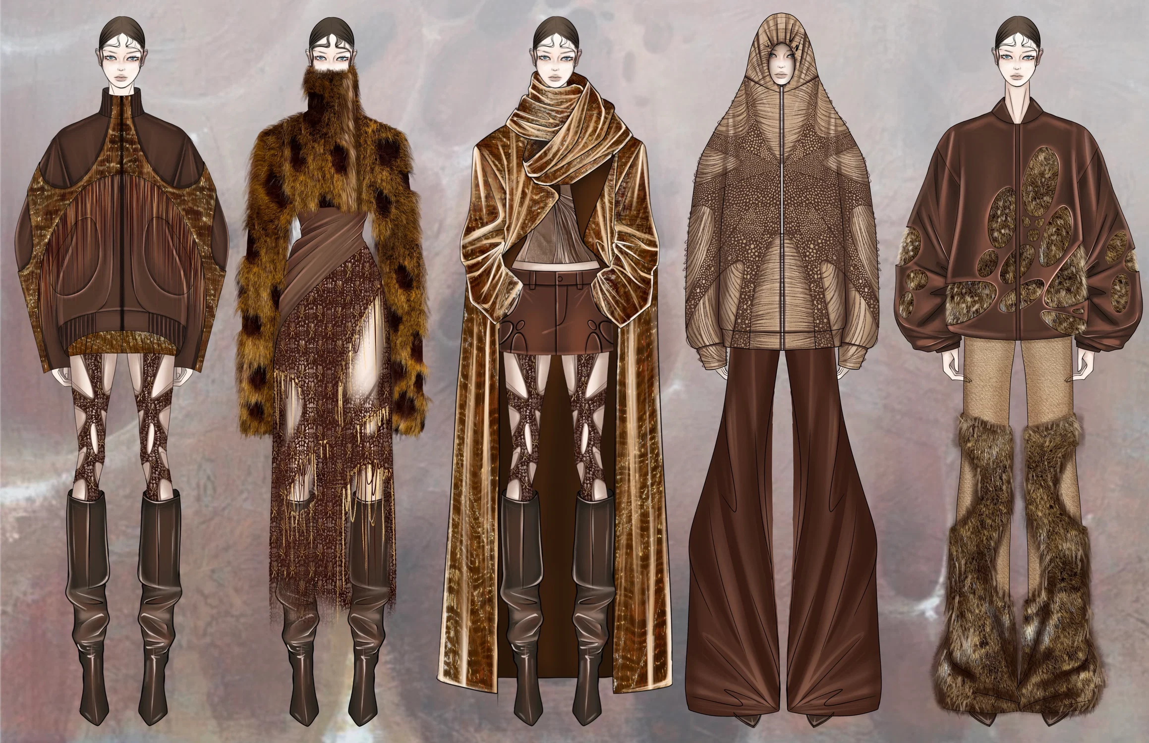 This is a line-up of works inspired by an artwork.