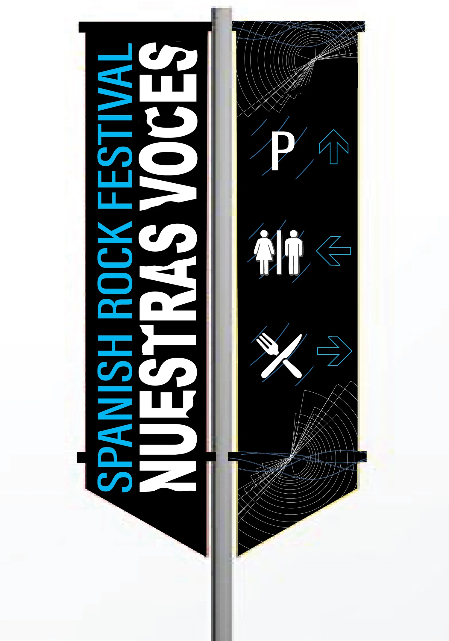 way-finding design for a Spanish rock music festival