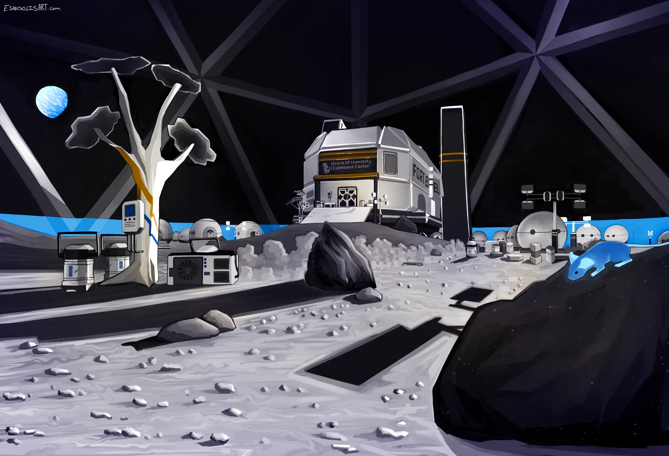 Moon Mice: The Game Main Menu Background Art