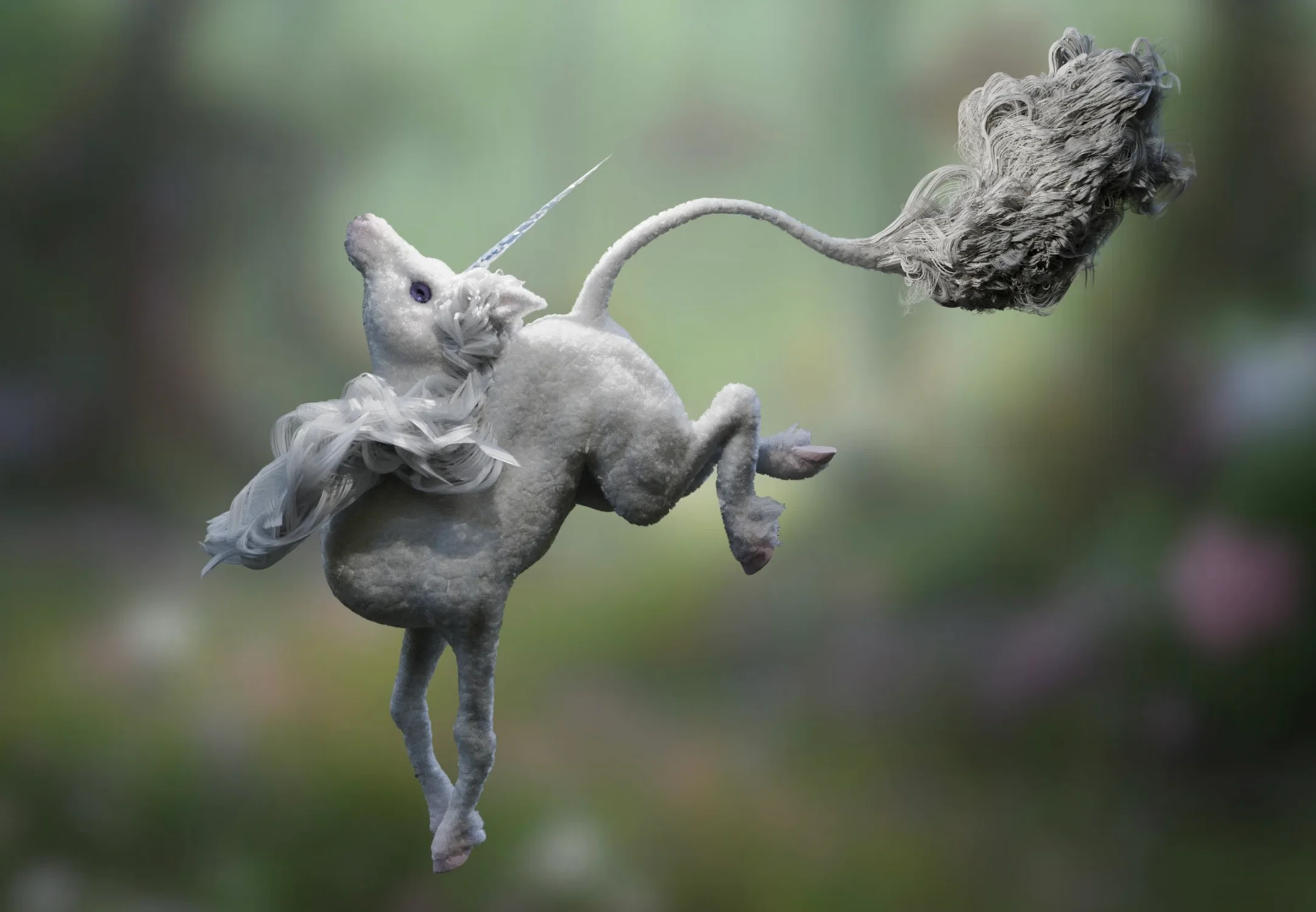 glass horn unicorn