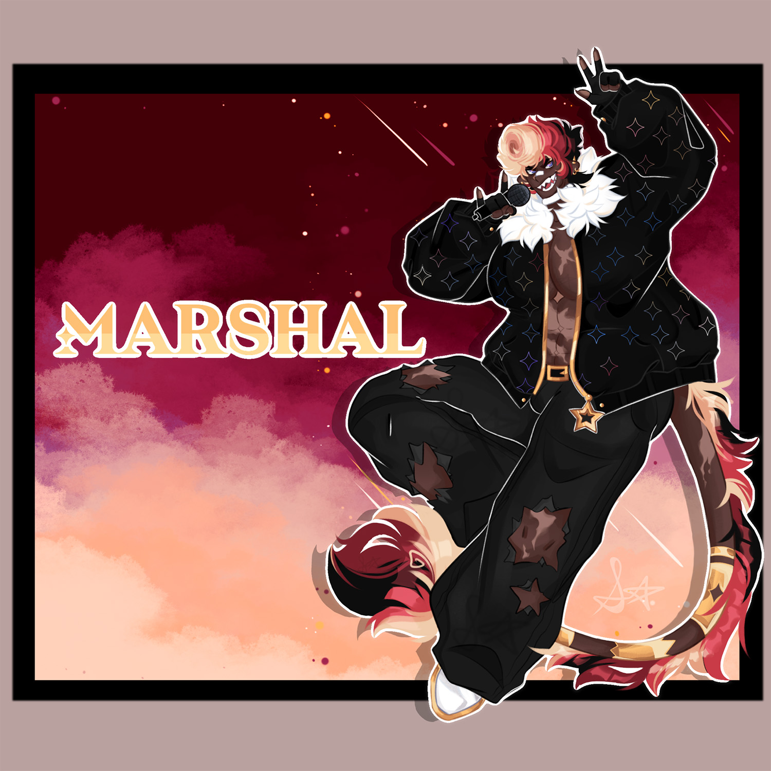 Marshal is a beast hyrbid popstar! His songs and rap can be heard across the cosmos!