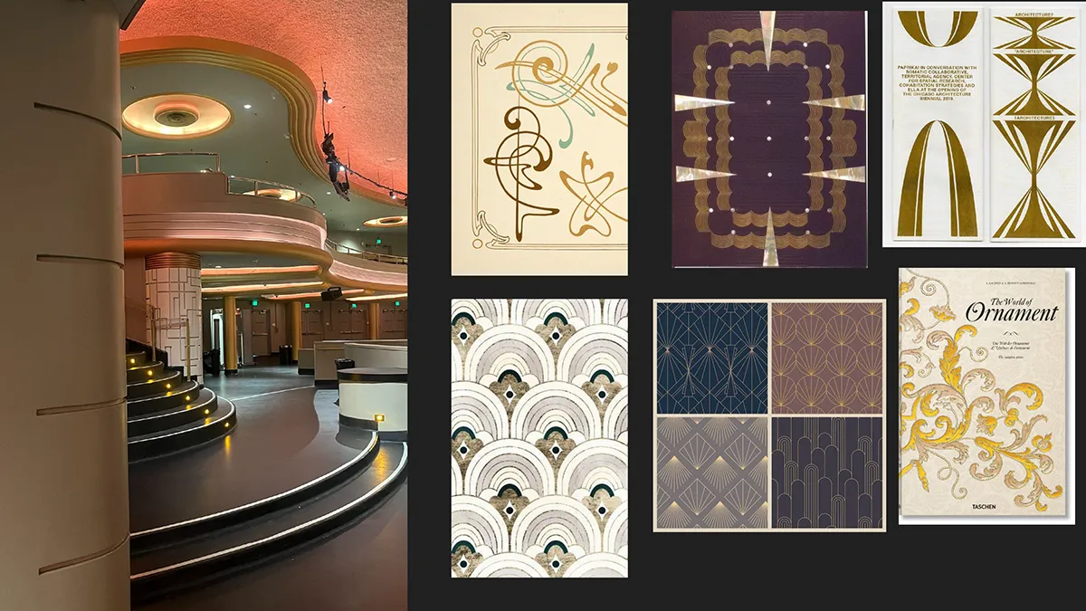 Moodboard for Project LAist Gala Identity by Design Lab Students