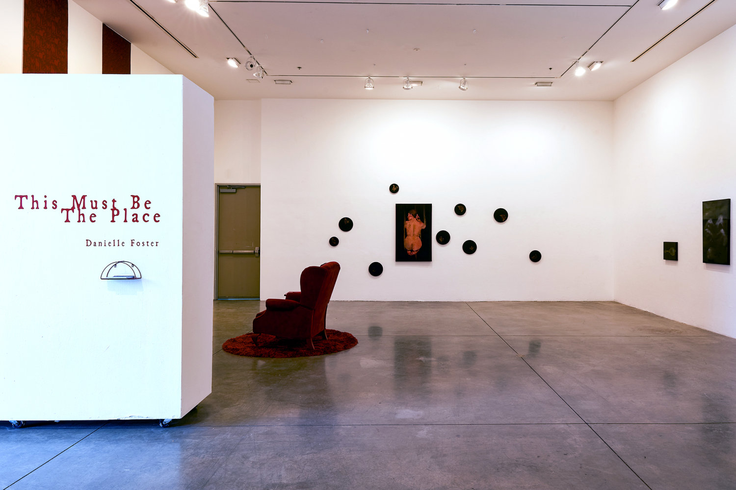 Danielle Foster: Title wall + Install shot of "Until There Is Nothing Left"