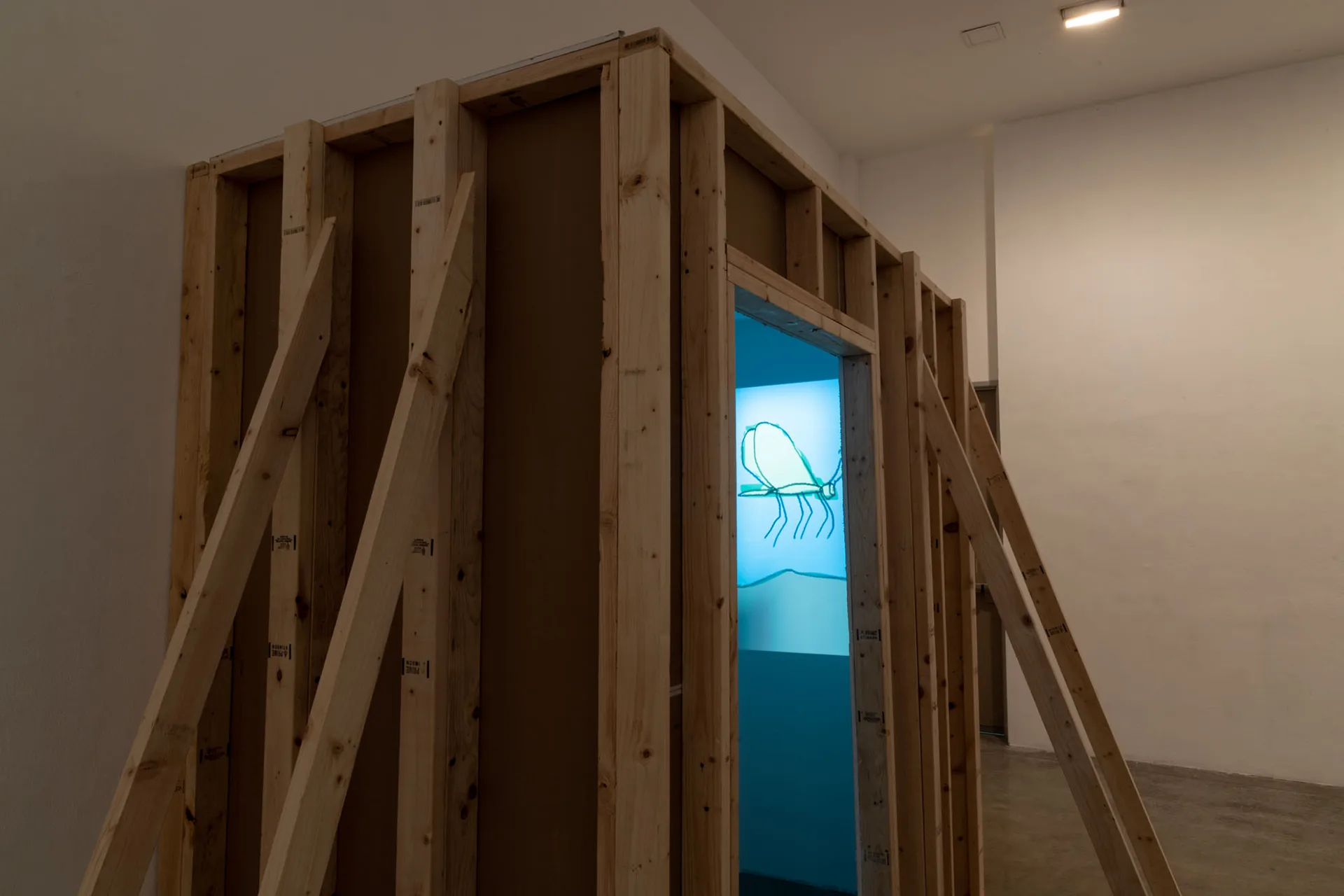 Entrance to structure with video