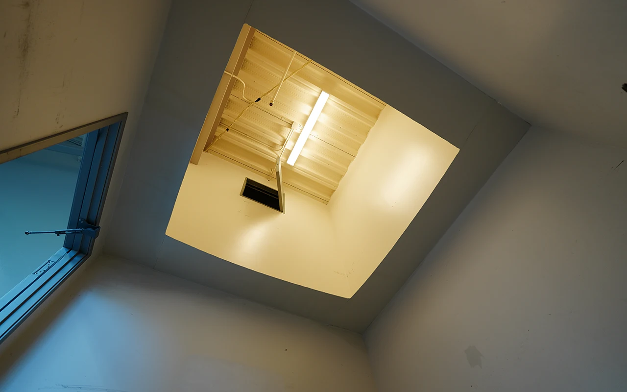 “Ledge” storage room from inside