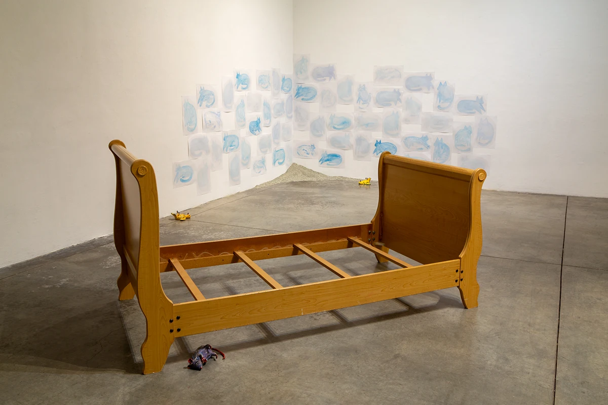 A CAT WAS HERE installation shot 