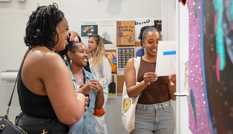 Students at Otis College Annual Exhibition