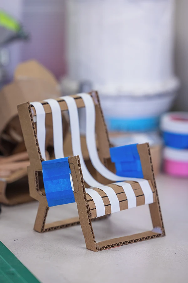 Miniature design of a chair