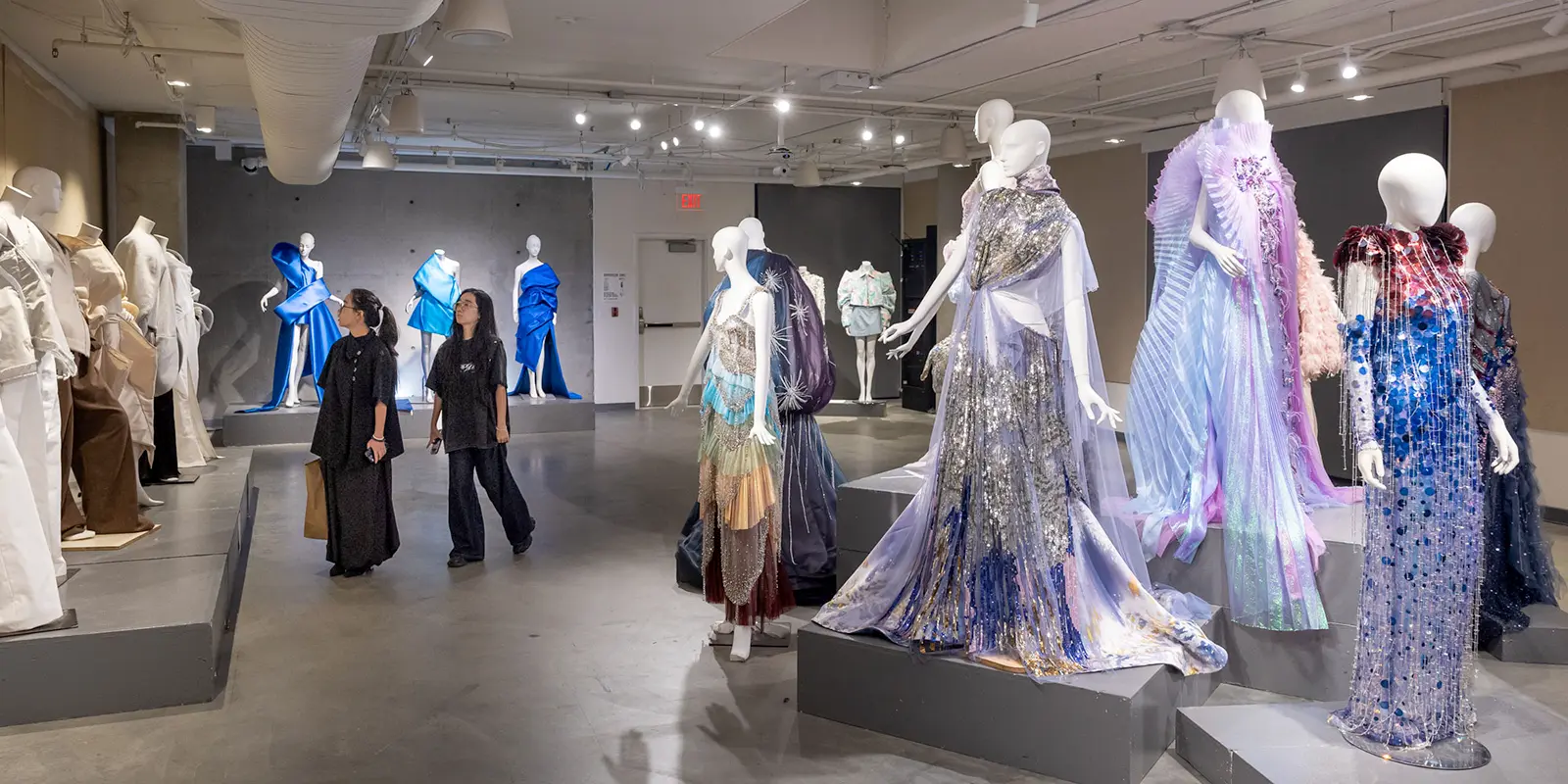 Image of fashion outfits on display