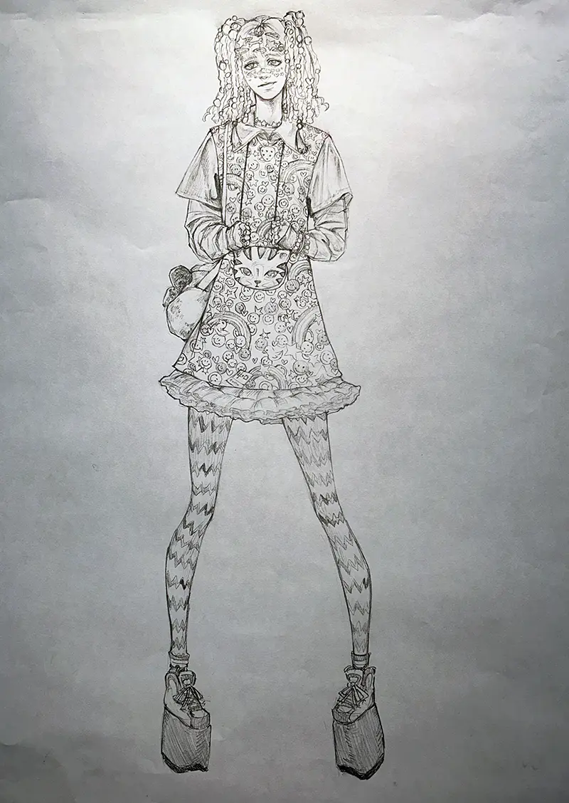Drawing from a Costumed Model