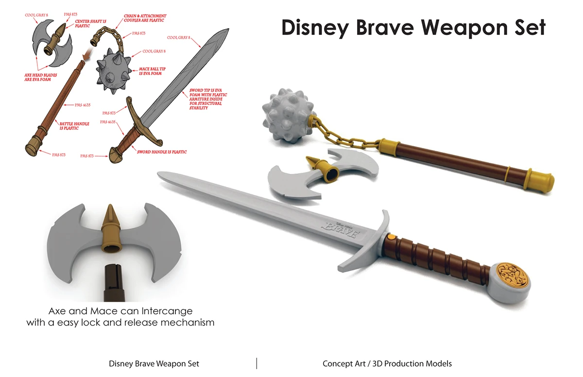 Disney Brave weapon set