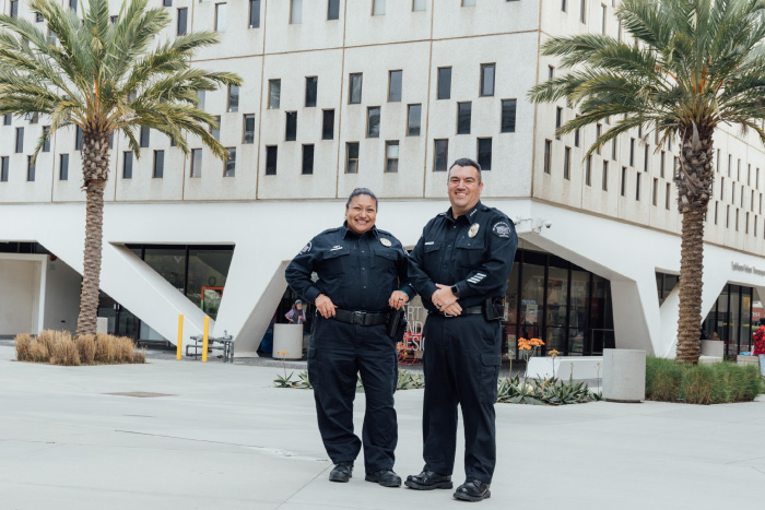 Two campus safety officers