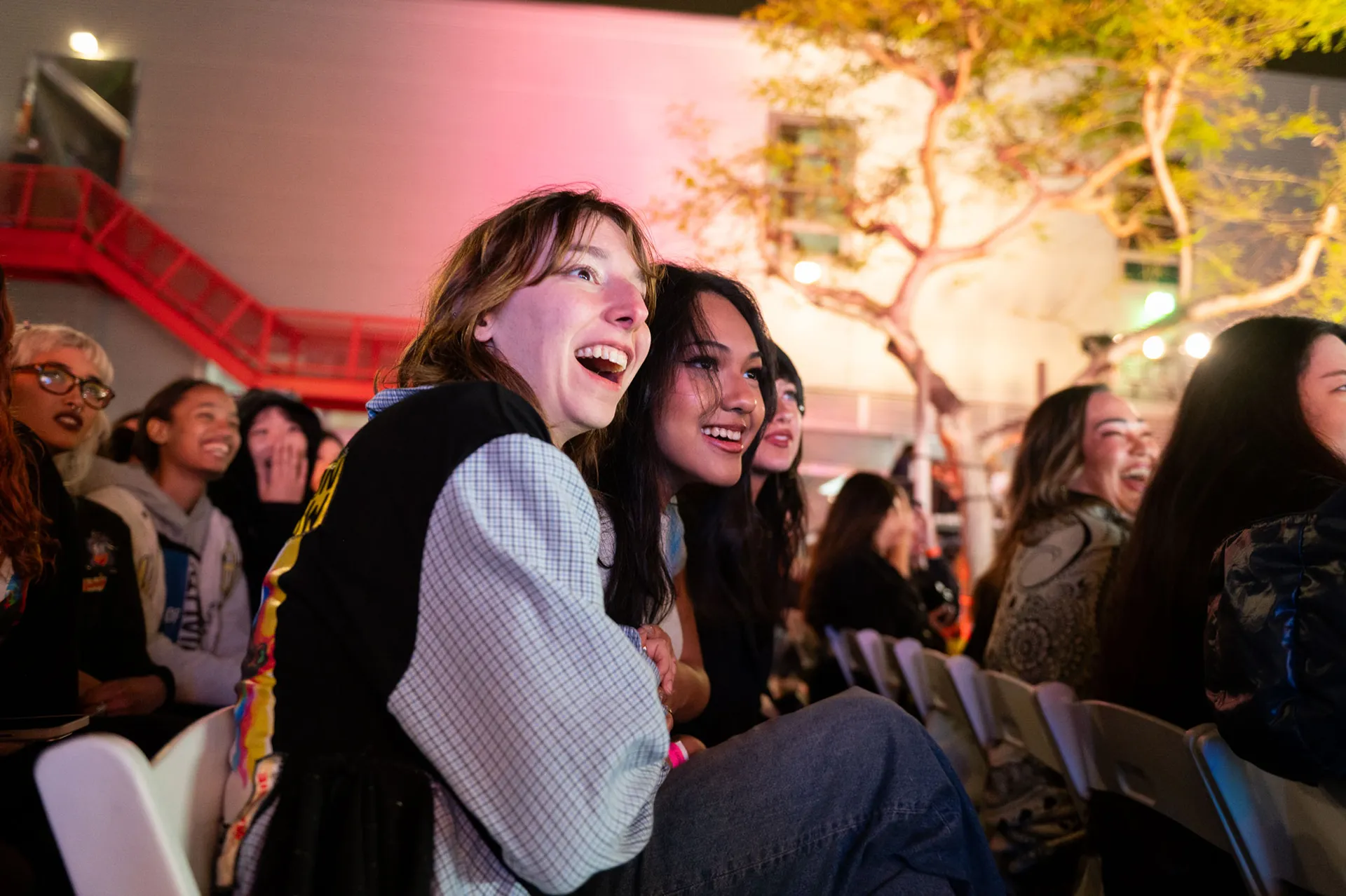 Guests enjoying the Otis College Fashion show