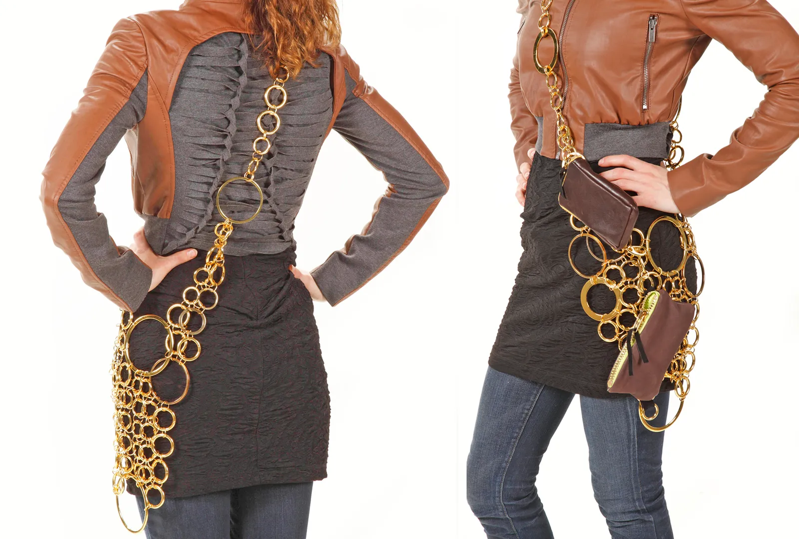 Wearable Linked Bag and Purse System