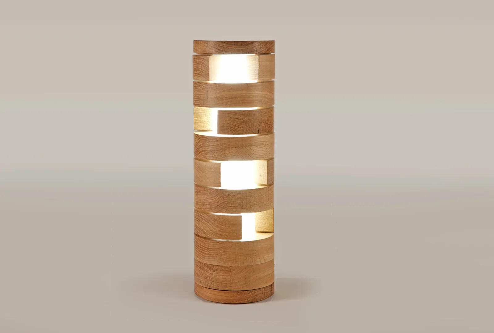 Rotating Dimmable Wooden Table Light