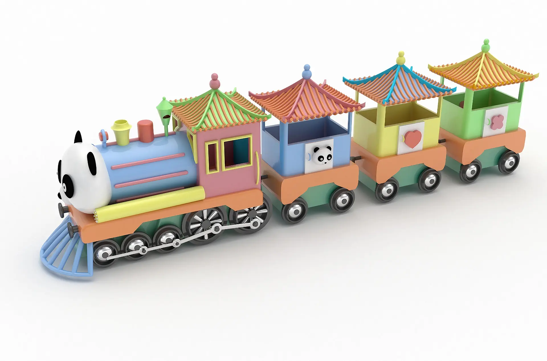 toy panda train