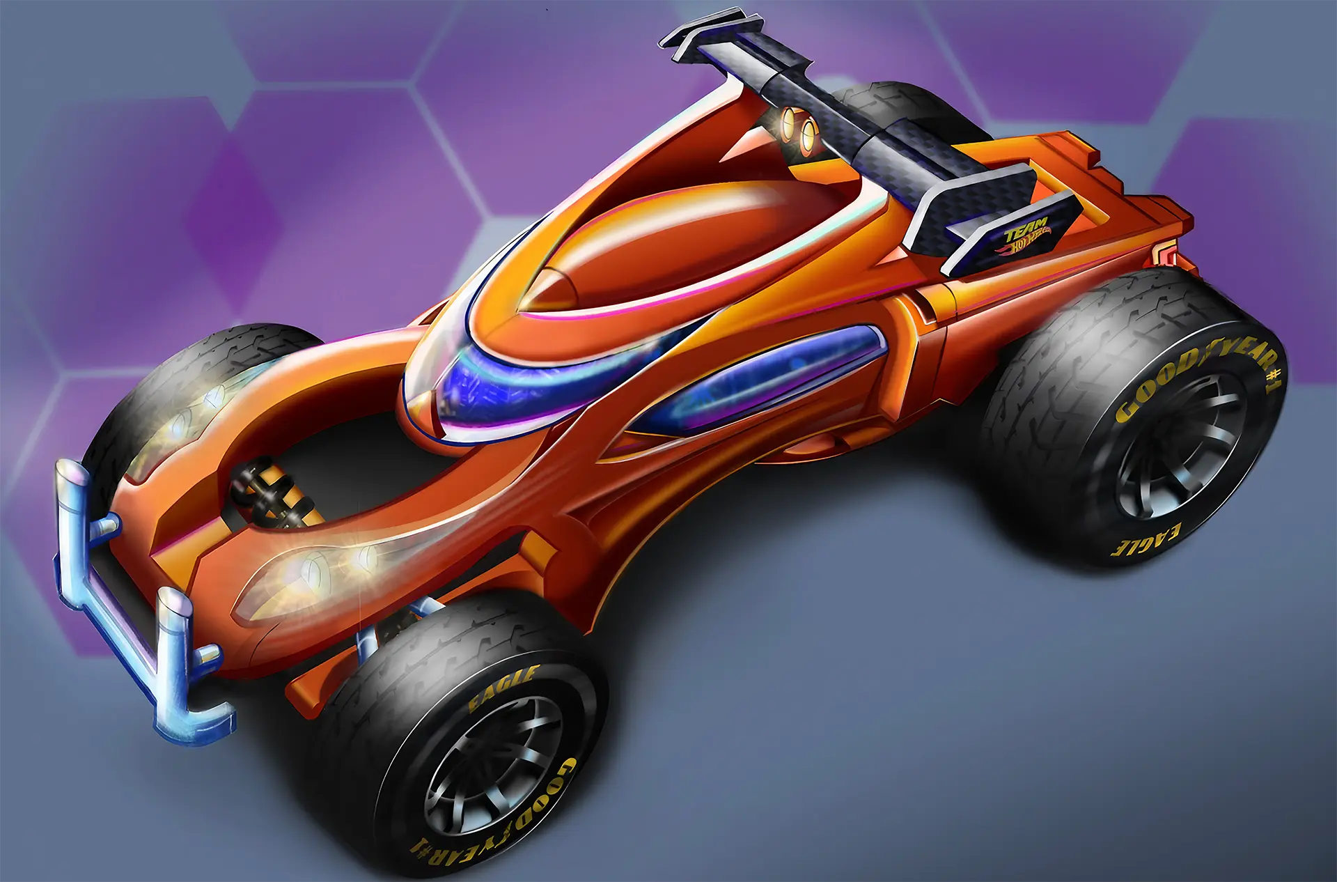 render of a hotwheel car