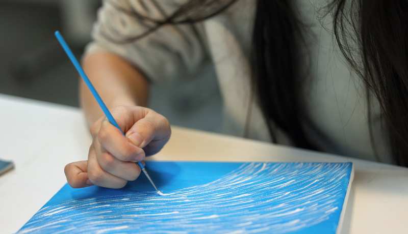 Foundation Studio students working in classroom