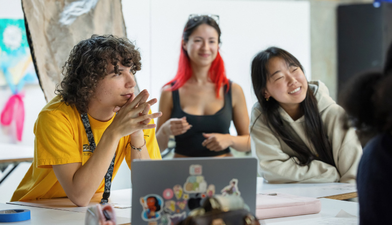 Foundation Studio students working in classroom