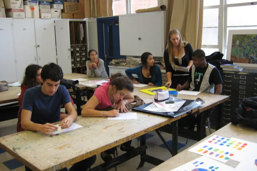 Students in a classroom