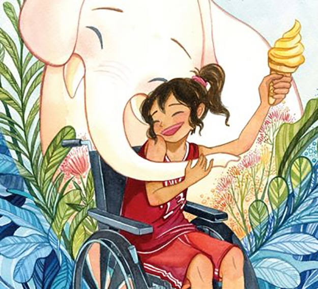 Detail from book cover of Marshmellow and Jordan
