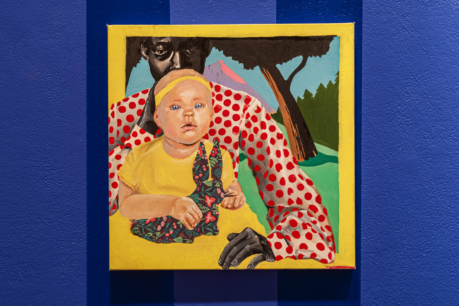 Dani Iribe artwork:  pinting of baby