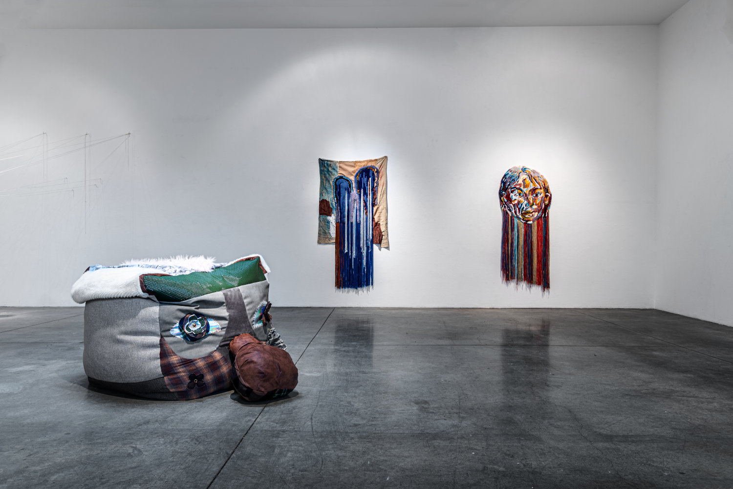 Astrid Li artwork with  yarn, foams, and fabrics