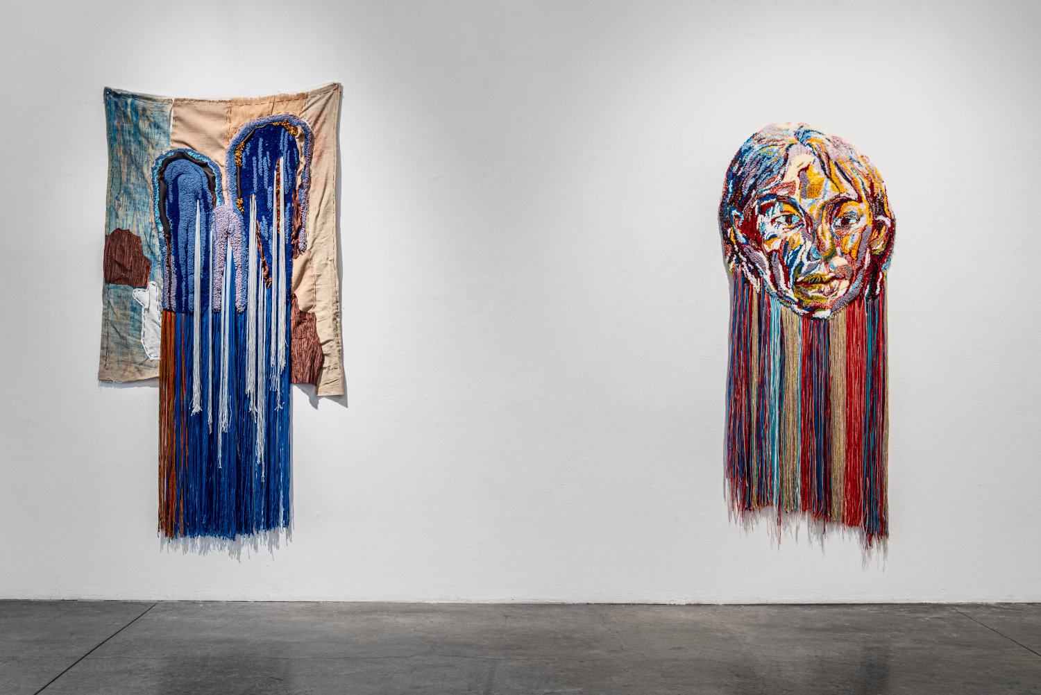 Astrid Li artwork with  yarn on canvas