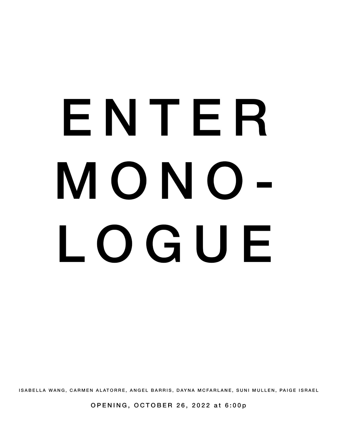 Enter Mono-Logue
