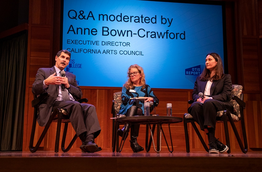 Otis College 2019 Year In Review: At the launch of the 2019 Otis Report on the Creative Economy on February 1, 2019. Photo by Fawad Assadulah.