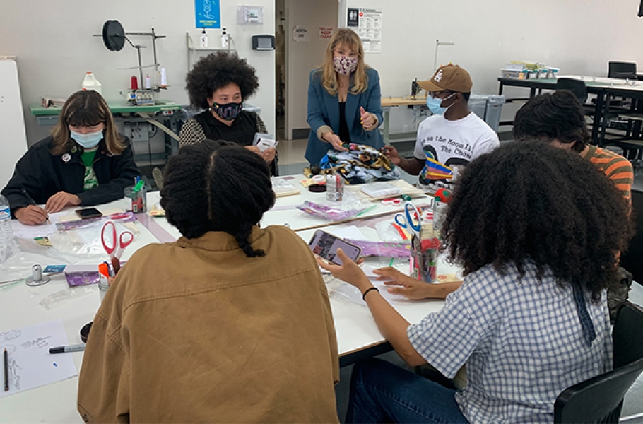 Summer of Style students learn product design at Otis College. 