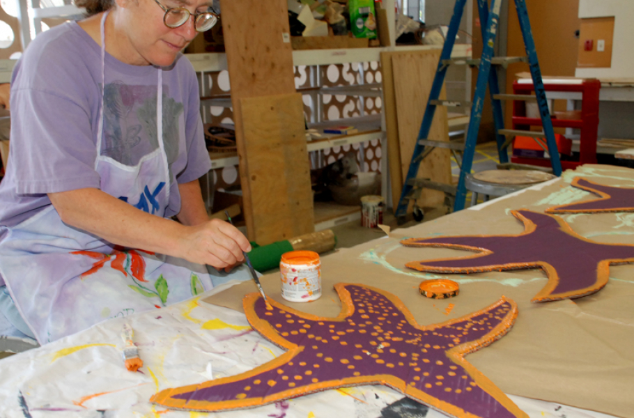 Maxine Meltzer painting starfish